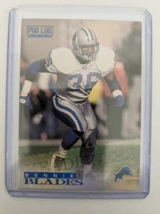 🏆 1996 Pro Line Headliners BENNIE BLADES #296 DETROIT LIONS - Picture 1 of 2