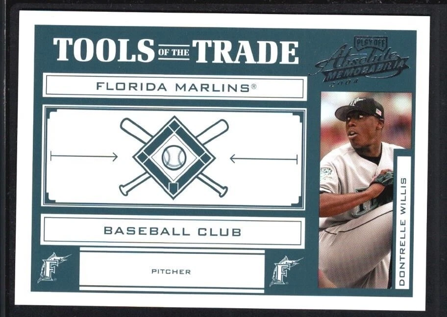 DONTRELLE WILLIS 2004 ABSOLUTE #44 TOOLS OF THE TRADE GREEN MARLINS SP #138/150 - Image 1 of 1
