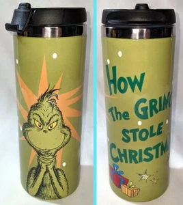 UNIVERSAL STUDIOS How the Grinch Stole Christmas Metal Water Bottle NEW/Unused - Picture 1 of 2