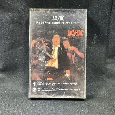 AC/DC -If You Want Blood You've Got It • Cassette Early Version - Image 1 of 4
