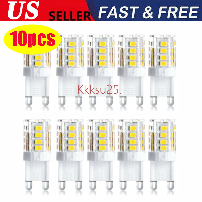 10X Energy Saving LED Bulb Warm/Cool White 5W=40W G9 Halogen Capsule Light Bulbs