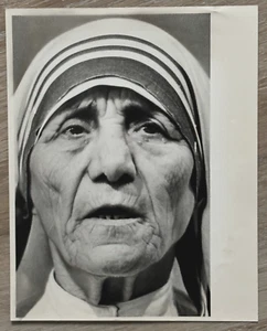 1981 Mother Teresa ,U.S. Trip., Detailed Portrait Chicago Sun Times Orig Photo - Picture 1 of 3