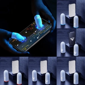 PUBG Gaming Finger Sleeve Game Controller Mobile Sweatproof Gloves Thumb Sleeve - Picture 1 of 17