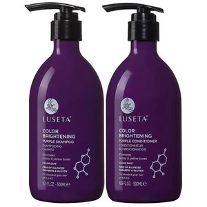 Luseta Color Brightening Purple Shampoo & Conditioner Set for Blonde & Gray Hair - Picture 1 of 3