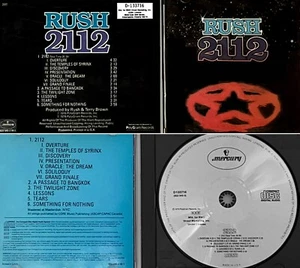 RUSH *VG* "2112" 1980s US MERCURY CD (BMG DIRECT CLUB EDITION) - Imagen 1 de 1