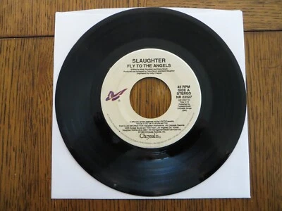 Slaughter – Fly To The Angels / Desperately - 1990 - Chrysalis NR23527 7" Single - Image 1 of 2