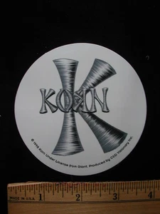 Korn Silver Logo Sticker New - Picture 1 of 1
