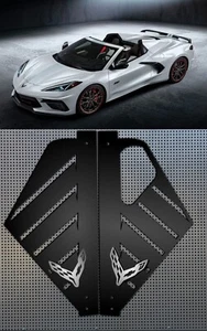 2020/2024 CORVETTE C8 ENGINE Panels Cover Chevy Edition CARBON FLASH & SILVER - Picture 1 of 4