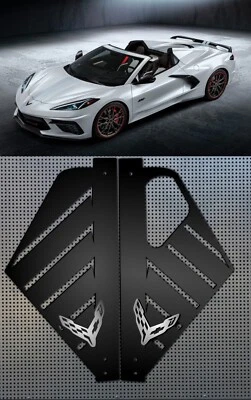 2020/2024 CORVETTE C8 ENGINE Panels Cover Chevy Edition CARBON FLASH & SILVER - Image 1 of 4