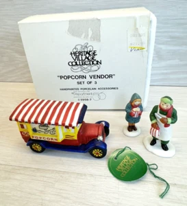 Department 56 Heritage Village "Popcorn Vendor" w/Box #5958-7 - Picture 1 of 11