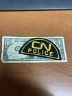 Patch épaule demi-lune feutre de la Police nationale canadienne « CN » (Canada)