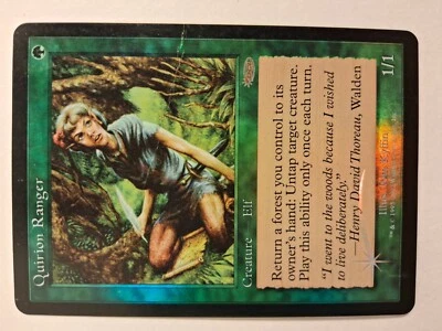 MTG - FOIL Quirion Ranger | FNM Promos | DAMAGED | See Photos - Free Shipping! - Image 1 of 2