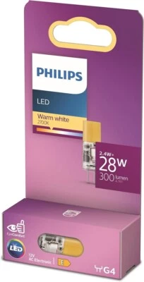 Philips LED Capsule 28W Capsule G4 2700K 300lm 15000h - Image 1 of 4