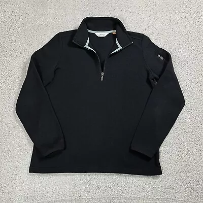 ORVIS 1/4 Zip Pullover Mens M Black Troutbum Jacket Long Sleeve Fishing Outdoors - Image 1 of 4