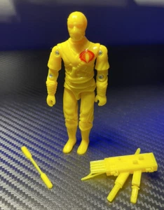 Black Major Custom Gi Joe Cobra Storm Shadow SOLID YELLOW - Picture 1 of 2