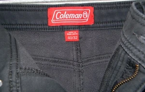 COLEMAN men's fleece-lined, 5-pocket canvas pants, retail $52.99, sz. 40X32 - Picture 1 of 9