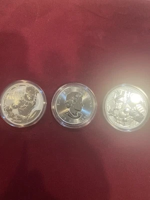 2016 Superman, 2016 Thor, 2018 Black Panther .9999 Silver Coins lot of 3 - Image 1 of 4