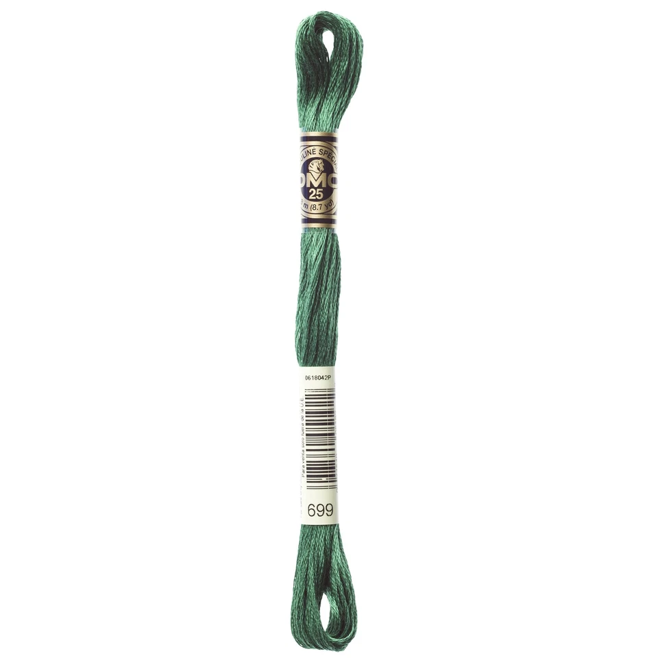 DMC 6-Strand Embroidery Cotton 8.7yd-Christmas Green - 12 Pack - Image 1 of 1