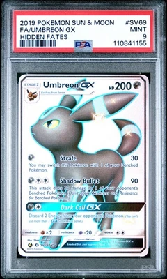 Umbreon GX SV69/SV94 Hidden Fates: Shiny Vault Holo PSA 9 - Image 1 of 2