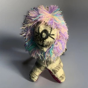 León Twoolies totalmente hecho a mano 100 % fibra natural 8” de alto decoración de animales de peluche - Imagen 1 de 11