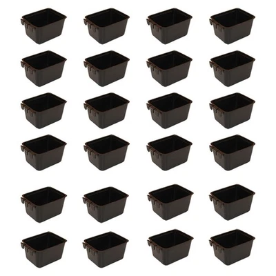 Cage Cups 24-pk Black 1 Pint/16 fl oz Hanging Feed & Water Cups Chicken Poultry - Image 1 of 4