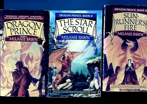 DRAGON PRINCE TRILOGY PAPERBACKS 1-2-3 MELANIE RAWN - Picture 1 of 2