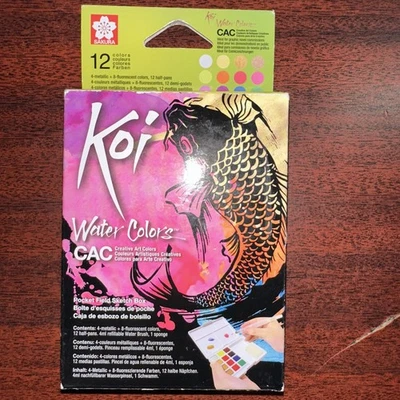 Sakura Koi акварели творческий искусства карман поле эскиз коробка - 12 цвет комплект новый - Изображение 1 из 2