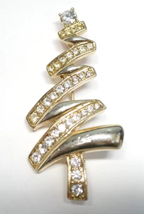 Christmas Tree with Ornaments Jewelry Lapel Pin by Monet 2 1/8 inch Tall - Bild 1 von 3