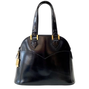 SAINT LAURENT Black Leather Shoulder Bag - Picture 1 of 15