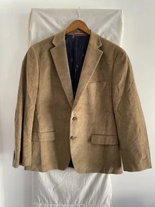TOMMY HILFIGER Brown Corduroy Blazer Size 44 R - Picture 1 of 6