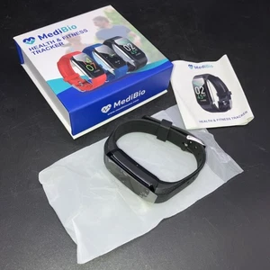 NEW in Box MediBio Health & Fitness Tracker ( Black) USB Charge - Picture 1 of 6