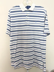 Polo Golf Ralph Lauren Polo Rayas Blanco y Azul Hombre’s L Algodón Azul Claro - Imagen 1 de 5
