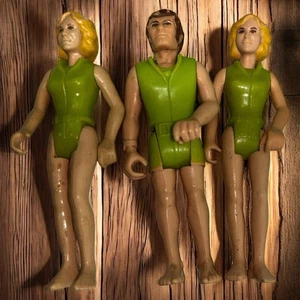 Figurina costume da bagno Fisher Price Adventure People Scuba Diver 2 donna 1 uomo 1974 - Foto 1 di 5