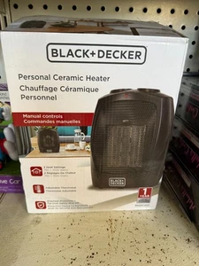 BLACK+DECKER BHDC201 1500W Personal Ceramic Heater Black Adjustable - Picture 1 of 1