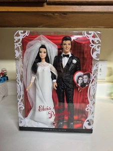 Barbie Elvis und Priscilla Puppen Hochzeit Geschenkset Mattel Pink Label NRFB versiegelt - Bild 1 von 17