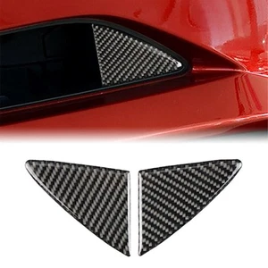 Fit For Mazda 3 Axela 2014 2015 2016 Carbon Fiber Front Grille Grill Cover Trim - Picture 1 of 7