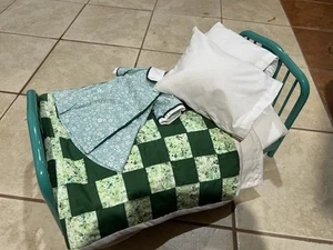 Kit Kittredge Bed With Bedding And Birthday Dress American Girl - Picture 1 of 6