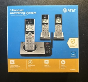 AT&T 3 Handset Answering System Cordless Phones - Zdjęcie 1 z 3
