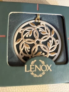 DE COLECCIÓN LENOX 12 Días de Navidad Adorno CINCO ANILLOS DE ORO 5º En Serie EN CAJA - Imagen 1 de 3