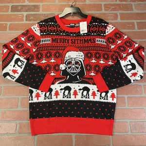 Star Wars Merry Sithmas Sweater Red Darth Vader Ugly Christmas Adult Large $50 - Picture 1 of 12
