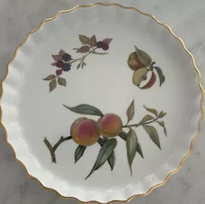 Royal Worcester Evesham Gold 10.5” Quiche Baking Dish England. EUC - Picture 1 of 5