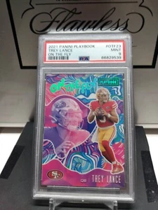 2021 Panini Playbook RC Trey Lance On The Fly SSP Blue Holo #OTF-23 - Picture 1 of 4