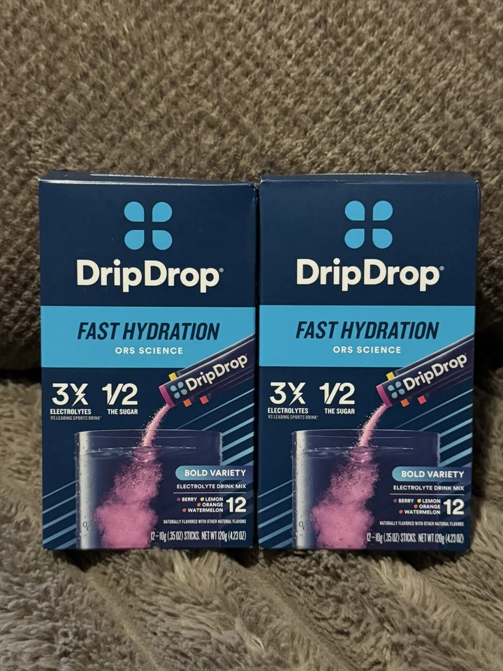 DripDrop ORS 4 Flavor Electrolyte Powder - 16 Pieces