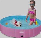 Toozey Portable Foldable Dog Pool Slip Resistant Small Medium Large Kid Summer