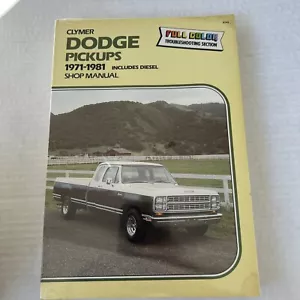 Clymer 1971-1982 Dodge D100 - 350 Pickups Gas & Diesel Shop Manual A243 New - Bild 1 von 7