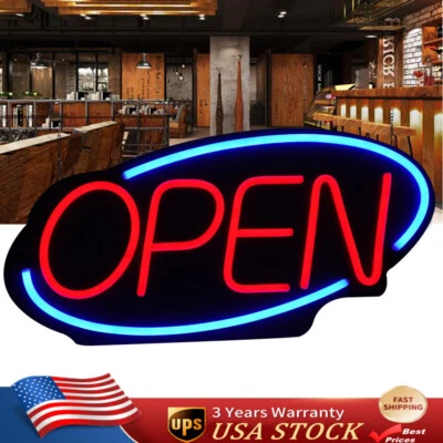 24" inch LED Open Sign Neon Bright for Restaurant Bar Club Shop Store Business - Image 1 of 4