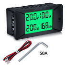 Dc 0-300V 300A Lcd Digital Voltmeter Ammeter Voltage Amp Power Kwh Panel Meter