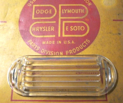 NOS Mopar 1939 Desoto Dome Lamp Lens, 796986 - Image 1 of 2