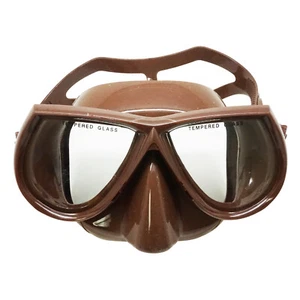 Palantic Spearfishing Free Dive Low Volume Brown Silicone Mask - Picture 1 of 2