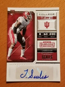 2018 Contenders Draft #276 Tegray Scales Indiana Hoosiers Rookie Auto B - Picture 1 of 2